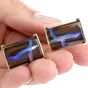 Estate Boulder Opal 18K Yellow Gold Men’s Cufflinks 