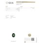 18K Diamond GIA Certified 3.12 Carat Tsavorite 3 Stone Engagement Ring
