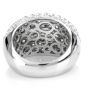 Estate Pave Diamond 18K Dome Cocktail Ring