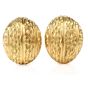 Estate 18K Shell Clip Earrings