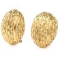 Estate 18K Shell Clip Earrings