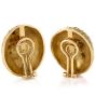 Estate 18K Shell Clip Earrings