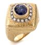 Vintage Buccellati Diamond Sapphire 18K Statement Ring - Dover Jewelry