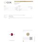 Natural GIA Ruby Diamond Platinum Engagement RIng