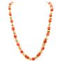 Vintage Red Coral 32 Inch 10K Strand Necklace