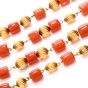 Vintage Red Coral 32 Inch 10K Strand Necklace