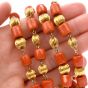 Vintage Red Coral 32 Inch 10K Strand Necklace