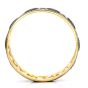 Vintage Durhan Black Diamond 24K/Silver Wide Bangle Bracelet
