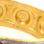 Vintage Durhan Black Diamond 24K/Silver Wide Bangle Bracelet