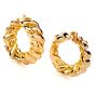 Vintage Van Cleef & Arpels 18K Yellow Gold Clip-On Hoop Earrings