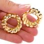 Vintage Van Cleef & Arpels 18K Yellow Gold Clip-On Hoop Earrings