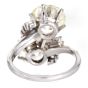 Vintage 9.35 carats Diamonds Toi Et Moi Platinum Bypass Ring|DoverJewelry|