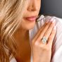 Vintage 9.35 carats Diamonds Toi Et Moi Platinum Bypass Ring|DoverJewelry|
