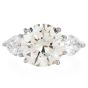 7.21cts Diamond Platinum Three Stone Engagement Ring