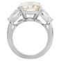 7.21cts Diamond Platinum Three Stone Engagement Ring