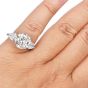 7.21cts Diamond Platinum Three Stone Engagement Ring