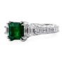 Tacori Diamond Certified Zambian Emerald Platinum Engagement Ring 