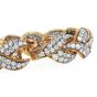 Vintage Diamond 18K Gold Cluster Braided Link Bracelet-Dover Jewelry