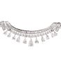 Vintage 30.87ct Diamond Platinum pendant Choker Necklace