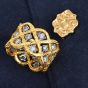 Buccellati Étoilée Eternelle Diamond 18K Gold Wide Eternity Ring |Dover Jewelry|