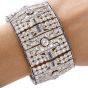 Baroness Diamond Sapphire Art Deco Platinum Bracelet