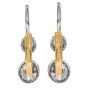 Vintage 1.50cts Old Mine Diamond Platinum Gold Drop Earrings|Dover Jewelry|