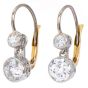 Vintage 2.06cttw Diamond Platinum Dangle Earrings |dover jewelry|