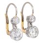 Vintage 2.06cttw Diamond Platinum Dangle Earrings |dover jewelry|