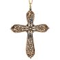 Vintage 4.00cts Diamond Cross Pendant 14K Gold & Silver|Dover Jewelry|