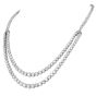23 Carat Natural Diamond Two Strand Riviera Tennis Platinum Necklace