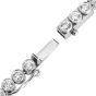 23 Carat Natural Diamond Two Strand Riviera Tennis Platinum Necklace