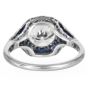 Estate Diamond 5.06cts Sapphire Paltinum Engagement Ring|Dover Jewelry|