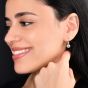Edwardian Style 3.77ct Diamond Gold Platinum Dangle Earrings 