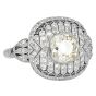 Vintage Old European Diamond 1.95carats Platinum Cocktail Engagement Ring |Dover Jewelry|