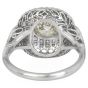 Vintage Old European Diamond 1.95carats Platinum Cocktail Engagement Ring |Dover Jewelry|