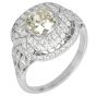Vintage Old European Diamond 1.95carats Platinum Cocktail Engagement Ring |Dover Jewelry|