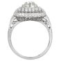 Vintage Old European Diamond 1.95carats Platinum Cocktail Engagement Ring |Dover Jewelry|