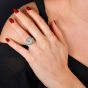 Vintage Old European Diamond 1.95carats Platinum Cocktail Engagement Ring 
