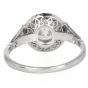 Estate 1.38 carats Diamond Platinum Halo Accent Engagement Ring |Dover Jewelry|