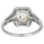 Vintage Deco Inspired Diamond 2.20cts Sapphire Platinum Halo Engagement Ring|Dover Jewelry|