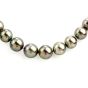 Tahitian Pearl Diamond 16mm Tapering Strand 20 Inch Necklace