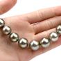Black Pearl Diamond 16mm Tapering Strand 20 Inch Necklace