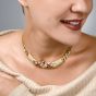 Estate 23.10 carats Diamond and Red Ruby 18k Gold Choker Necklace
