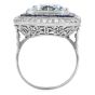 Estate 11.50cts Aquamarine Sapphire Platinum Cocktail Ring|Dover Jewelry|