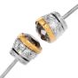 Fancy Brown Yellow Diamond 18K Gold Stud Earrings |Dover Jewelry|