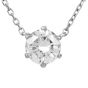 Classic Vintage 0.70ct Diamond Solitaire Platinum Necklace