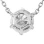 Classic Vintage 0.70ct Diamond Solitaire Platinum Necklace