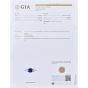 GIA 2.41cts Asscher-Cut Ceylon Sapphire Diamond Platinum Three Stone Ring 