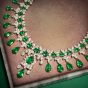 Exquisite 143.00 carats Natural Green Emerald Diamond 18K Gold Gala Necklace