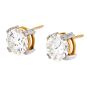 GIA 3.43 carats Natural Diamond J/VS1 18K Gold Brilliant Round Classic Stud Earrings |DoverJewelry|